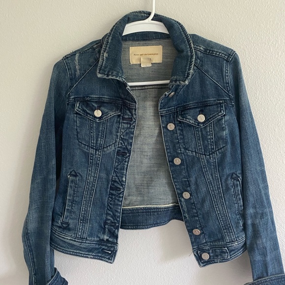 Anthropologie Brand Cropped Denim Jacket - Picture 6 of 6